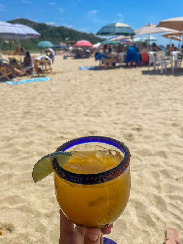 maragarita on beach in mexico