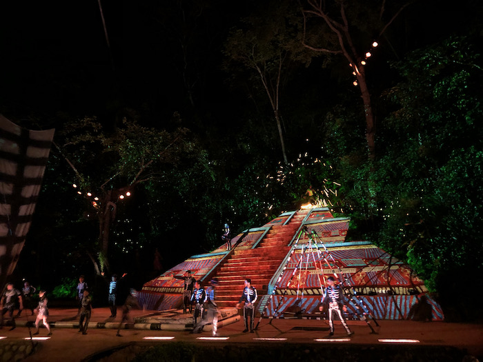 dancers performing on beach during Rhythms of the Night