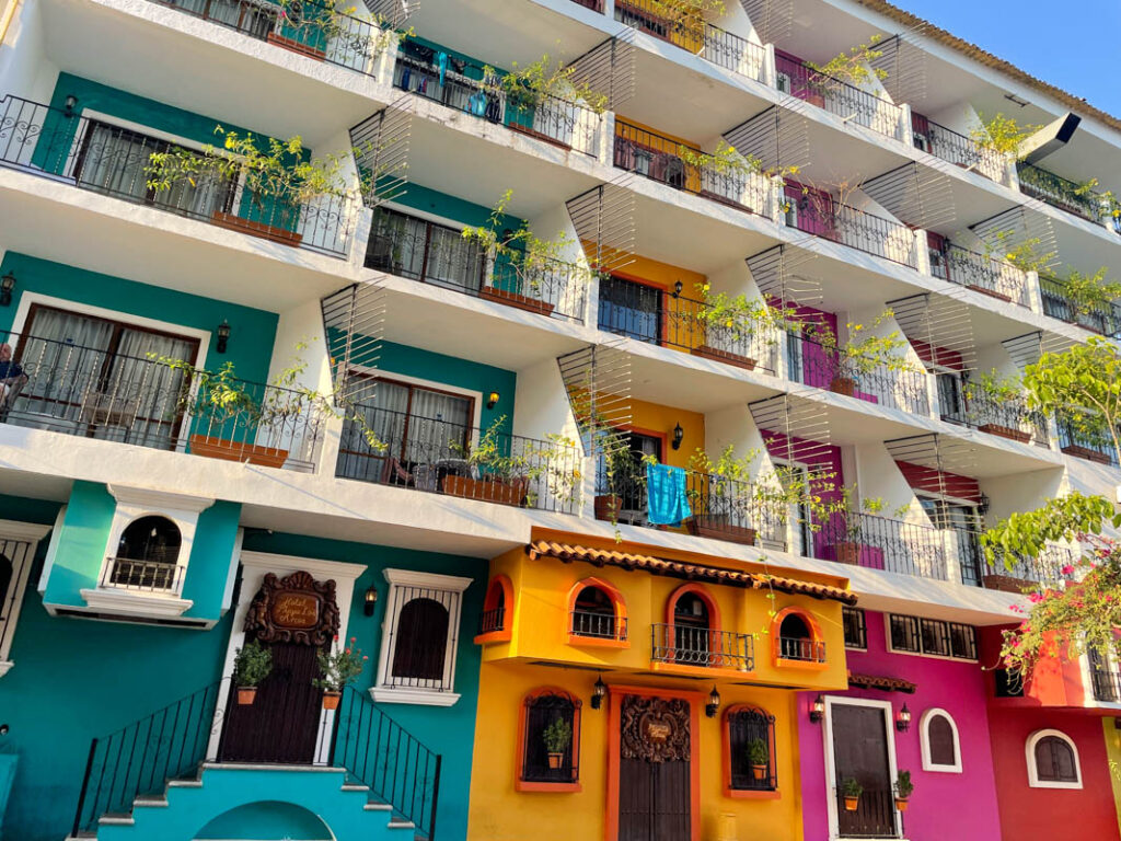 colorful houses in puerto vallarta