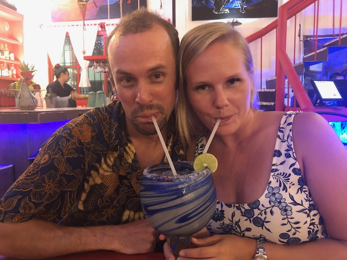 couple drinking a cocktail