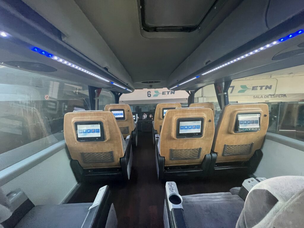 interior of a bus in mexico