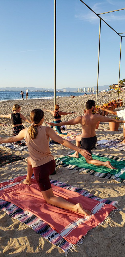 people doing yoga in puerto vallarta